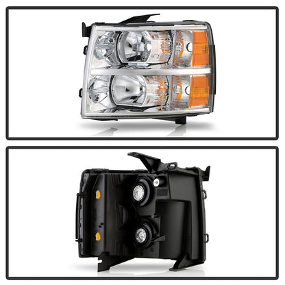 SPYDER Xtune Chevy Silverado 07-13 Crystal Headlights Left HD-JH-CS07-OEM-L 5076960