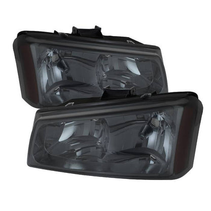 SPYDER Xtune Chevy Silverado 1500/2500/3500 03-06 Crystal Headlights Smoke HD-JH-CSIL03-SM-AM 5072269