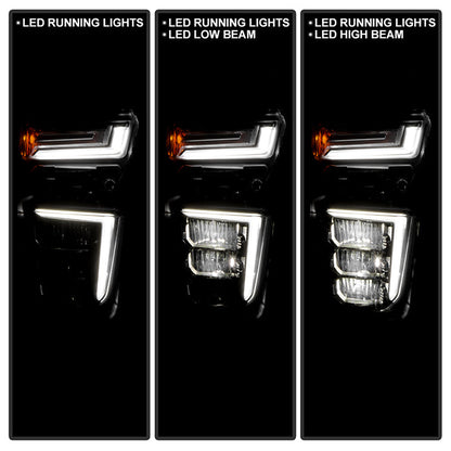 Xtune ( POE ) Chevy Silverado 20-23 2500 3500 LED w/LED DRL Headlight