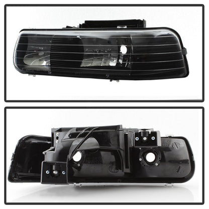 SPYDER Xtune Chevy TahOE 00-06 Amber Crystal Headlights Black HD-JH-CSIL99-BK 5064240