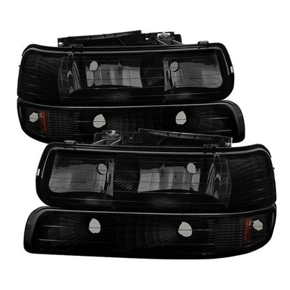 SPYDER Xtune Chevy TahOE 00-06 Amber Crystal Headlights w/ Bumper Lights Black Smoke HD-JH-CSIL99-SET-BSM 9030246