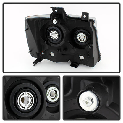 SPYDER Xtune Chevy Suburban 1500/2500 07-14 Crystal Headlights Black HD-JH-CSUB07-AM-BK 9022777
