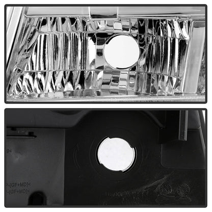 SPYDER Xtune Chevy Suburban 1500/2500 07-14 Crystal Headlights Chrome HD-JH-CSUB07-AM-C 9022760