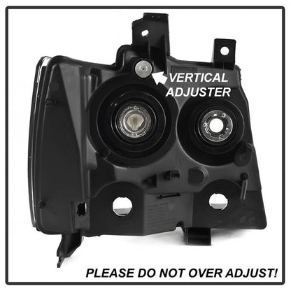 SPYDER xTune 07-14 Chevrolet Avalanche Driver Side Headlights - OEM Left HD-JH-CSUB07-OE-L 9043420