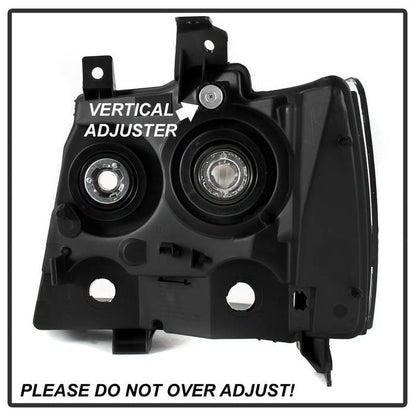 SPYDER xTune 07-14 Chevrolet Avalanche Passenger Side Headlights - OEM Right HD-JH-CSUB07-OE-R 9043437