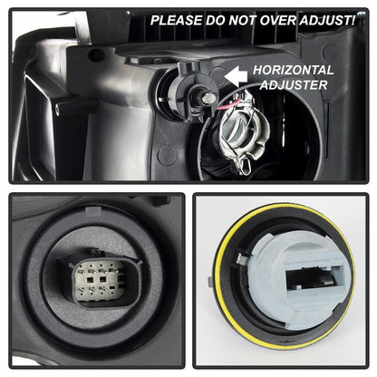 SPYDER xTune 15-17 Chevy Suburban (Halogen Models Only) Pass. Side Headlight OEM Right (HD-JH-CSUB15-OE-R) 9040610