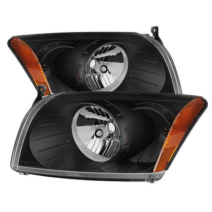SPYDER Xtune Dodge Caliber 07-12 Crystal Headlights -Black HD-JH-DCAL07-AM-BK 9026522
