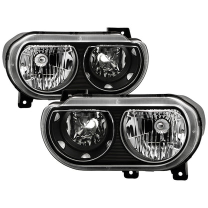 SPYDER Xtune Dodge Challenger 08-13 Halogen Only (Does Not Fit Hid Model) Headlights Black HD-JH-DCHAL08-BK 9026317