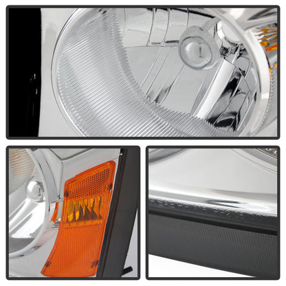 SPYDER Xtune Dodge Dakota 05-07 Crystal Headlights Chrome HD-JH-DDAK05-AM-C 9025334