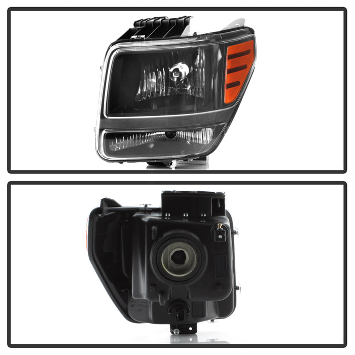 SPYDER xTune Dodge Nitro 07-11 OEM Style Headlights - Black HD-JH-DNIT07-AM-BK 9037887