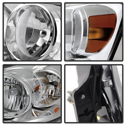 SPYDER Xtune Dodge Ram 1500 06-08 / Ram 2500/3500 06-09 Amber Crystal Headlights Chrome HD-JH-DR06-AM-C 9022913