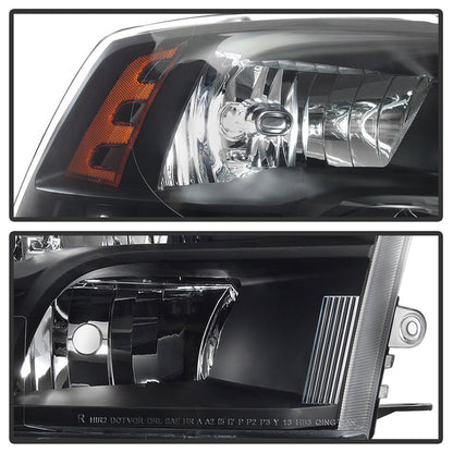 SPYDER xTune Dodge Ram 1500 09-17 (Non-LED) Halogen Only OEM Style Headlights - Black HD-JH-DR09-QU-BK 9040191