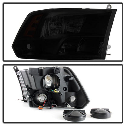 SPYDER xTune Dodge Ram 1500 09-17 (Non-LED) OEM Style Headlights - Black Smoked HD-JH-DR09-QU-BSM 9040207