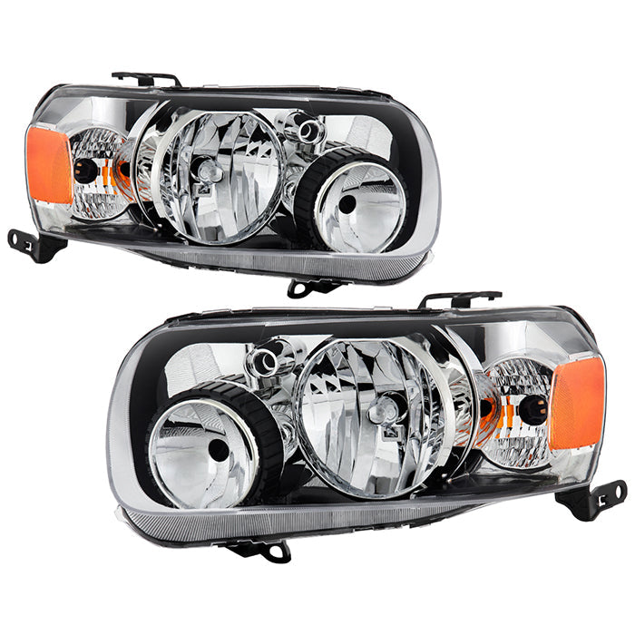 SPYDER xTune 05-07 Ford Escape Halogen OEM Headlight - Set - Chrome (HD-JH-FESCA05-AM-C) 9943379