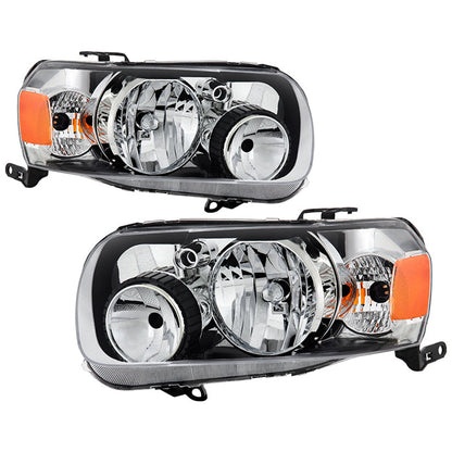SPYDER xTune 05-07 Ford Escape Halogen OEM Headlight - Set - Chrome (HD-JH-FESCA05-AM-C) 9943379
