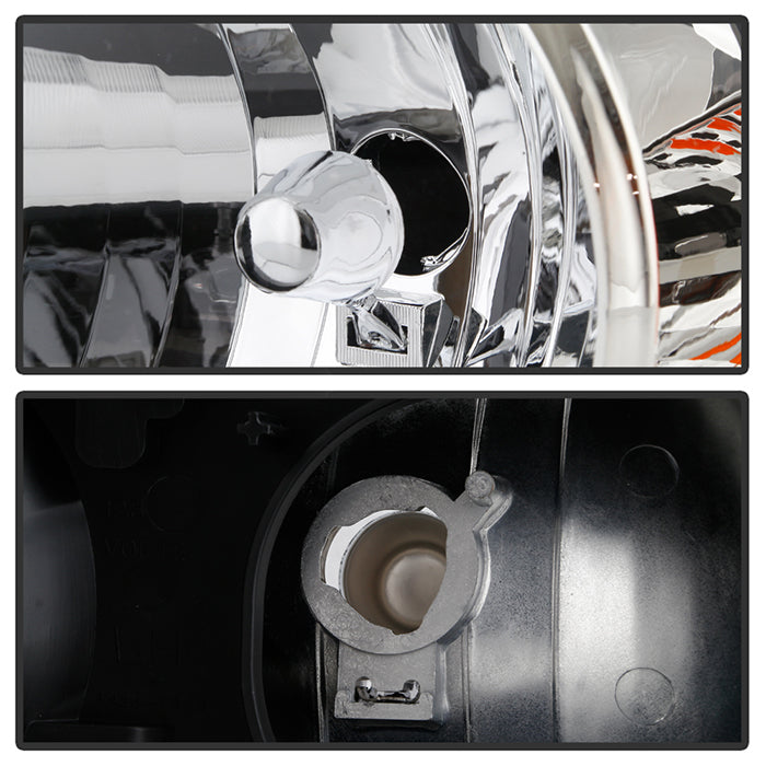 SPYDER xTune 05-07 Ford Escape Halogen OEM Headlight - Set - Chrome (HD-JH-FESCA05-AM-C) 9943379