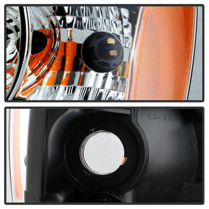 SPYDER xTune 05-07 Ford Escape Halogen OEM Headlight - Set - Chrome (HD-JH-FESCA05-AM-C) 9943379