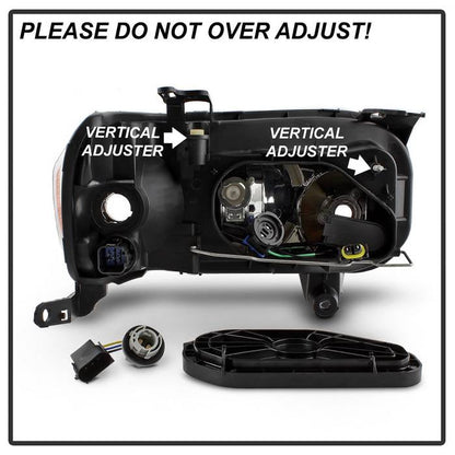 SPYDER xTune 05-07 Ford Escape Driver Side Halogen Headlight - OEM Left (HD-JH-FESCA05-OE-L) 9943355