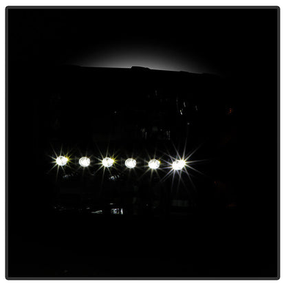 SPYDER Xtune Ford F250 F350 Super Duty 99-04 1Pc Headlights w/ LED Black HD-JH-FF25099-LED-BK 9026164