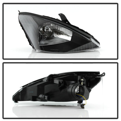 SPYDER xTune Ford Focus 00-04 OEM Style Headlights - Black HD-JH-FFOC00-BK 9037290
