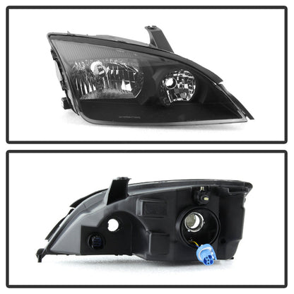 SPYDER xTune Ford Focus 05-07 OEM Style Headlights - Black HD-JH-FFOC05-BK 9037313