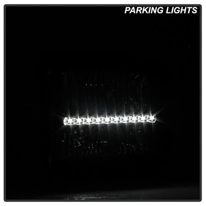 SPYDER Xtune Ford F250/350/450 Super Duty 05-07 Crystal Headlights w/ LED Black HD-JH-FS05-LED-BK 9026966