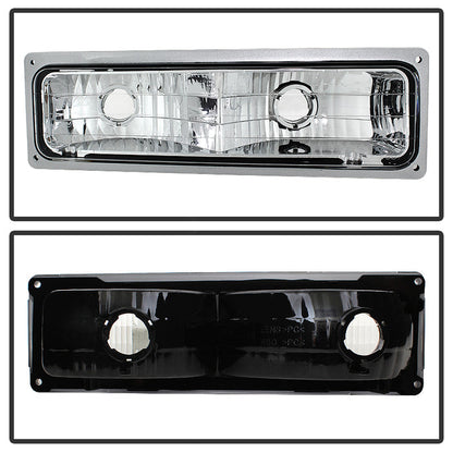 SPYDER Xtune GMC Yukon 94-99 Headlights w/ Corner & Parking Lights 8pcs Sets -Chrome HD-JH-GCK94-AM-C-SET 9034435