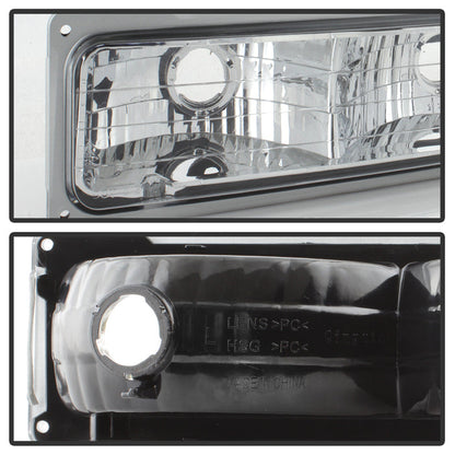 SPYDER xTune GMC C/K Series 94-98 Headlights w/ Corner and Parking Lights - Chrome HD-JH-GCK94-C-SET 9037412