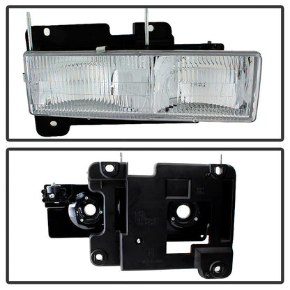 SPYDER Xtune GMC Yukon 94-99 Headlights w/ Corner & Parking Lights 8pcs Sets - OEM HD-JH-GCK94-OE-C-SET 9034411