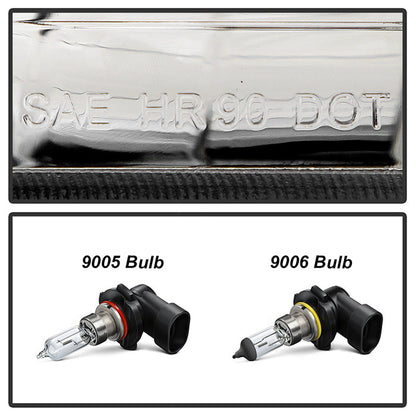 SPYDER Xtune GMC Yukon 92-93 Crystal Headlights w/ Corner & LED Bumper Chrome HD-JH-GMCCK88-LED-AM-C-SET 5073549