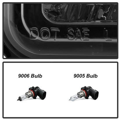 SPYDER Xtune GMC Yukon 92-93 Crystal Headlights w/ Corner & LED Bumper Smoke HD-JH-GMCCK88-LED-AM-SM-SET 5073556