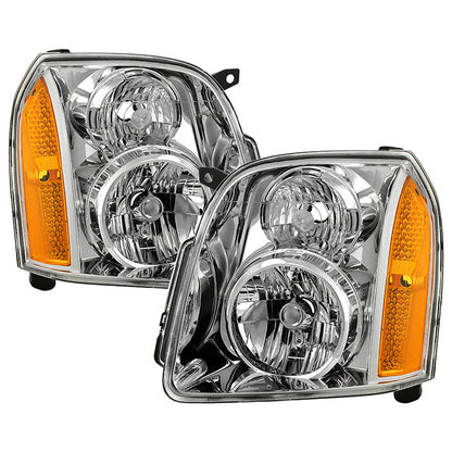 SPYDER Xtune GMC Yukon/Yukon Xl 07-14 Crystal Headlights Chrome HD-JH-GMCY07-AM-C 9027369