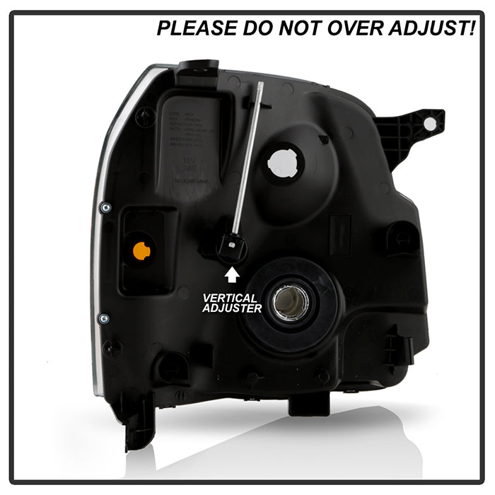 SPYDER Xtune GMC Yukon/Yukon Xl 07-14 Crystal Headlights Chrome HD-JH-GMCY07-AM-C 9027369