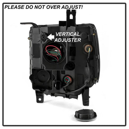 SPYDER xTune 14-15 GMC Sierra 1500 OEM Style Halogen Headlights - Black (HD-JH-GS14-AM-BK) 9042423