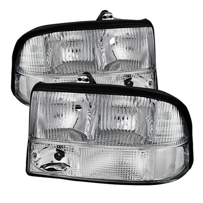 SPYDER Xtune Oldsmobile Bravada 98-01 Crystal Headlights Chrome HD-JH-GS1598-AM-C 9025488