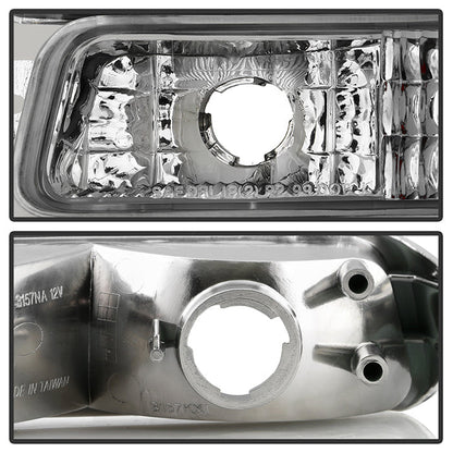 SPYDER Xtune GMC Sierra 99-06 Headlights & Amber Bumper Lights Chrome HD-JH-GS99-SET-OEAM-C 9027345