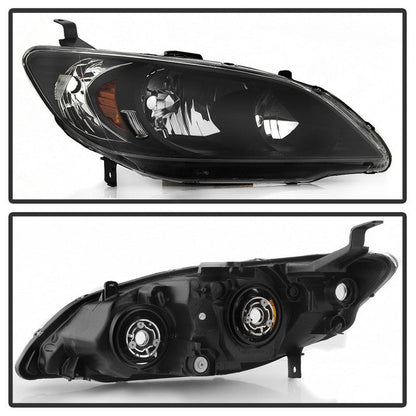 SPYDER xTune 04-05 Honda Civic (Excl Hatchback/Si) OEM Style Headlights - Black (HD-JH-HC04-4D-AM-BK) 9042706
