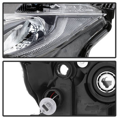 SPYDER xTune 16-18 Honda Civic Driver Side Halogen Headlight - OEM Left (HD-JH-HC16-H-OE-L) 9044397