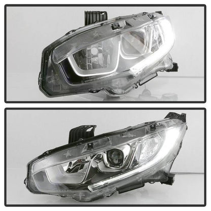 SPYDER xTune 16-18 Honda Civic Driver Side Halogen Headlight - OEM Left (HD-JH-HC16-H-OE-L) 9044397