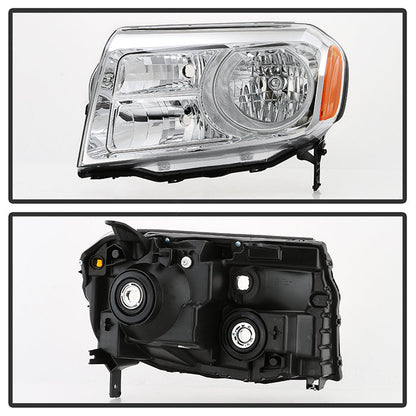 SPYDER xTune 12-15 Honda Pilot OEM Style Headlights - Chrome (HD-JH-HPIL12-AM-C) 9047640