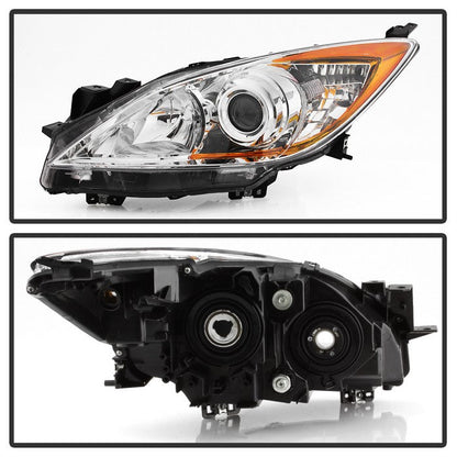 SPYDER xTune 10-13 Mazda3 Halogen Only (Non-HID Model) OEM Style Headlights - Chrome (HD-JH-MAZDA310-AM-C) 9040672