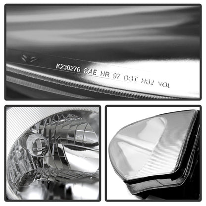 SPYDER Xtune Mitsubishi Eclipse 00-05 Crystal Headlights Chrome HD-JH-ME00-C 9023958