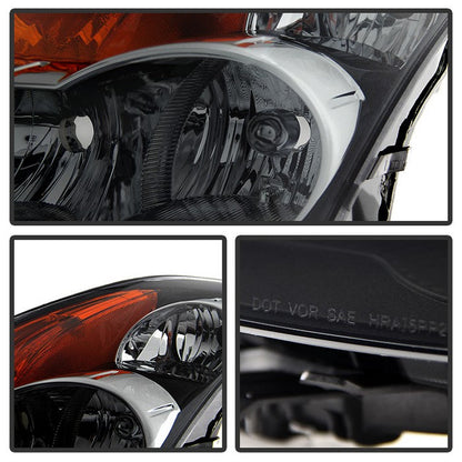 SPYDER Xtune Nissan Altima 07-09 Sedan OEM Style Headlights Halogen Only Black Smoked HD-JH-NA07-AM-BSM 9028830