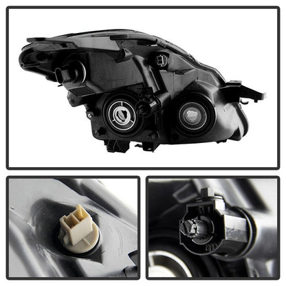 SPYDER Xtune Nissan Altima 07-09 Sedan OEM Style Headlights Halogen Only Black Smoked HD-JH-NA07-AM-BSM 9028830
