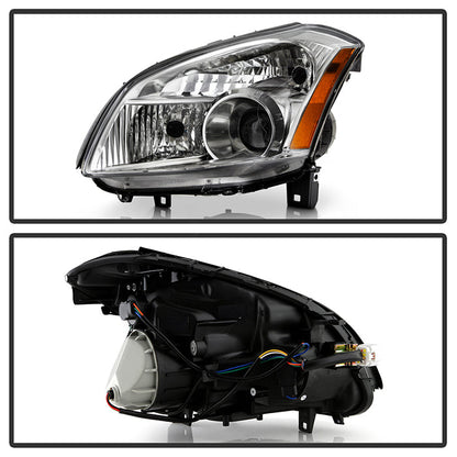 SPYDER Xtune Nissan Maxima (Halogen Only) 07-08 Crystal Headlights Chrome HD-JH-NM07-AM-C 9025556