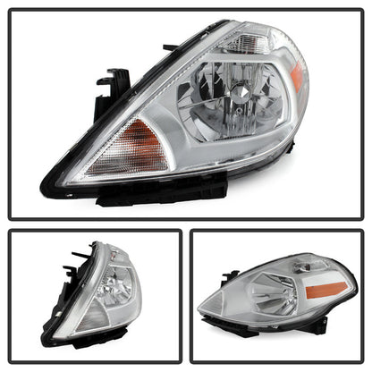SPYDER Xtune Nissan Versa 07-12 Crystal Headlights Chrome HD-JH-NV07-AM-C 9023620