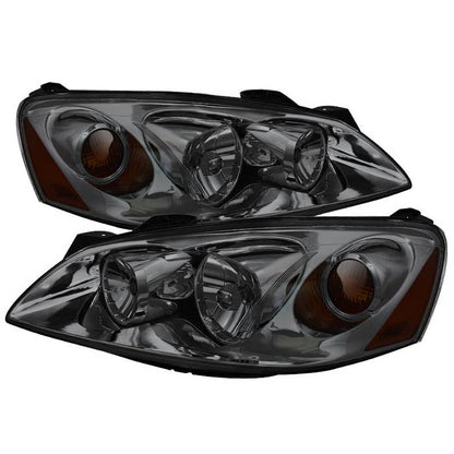 SPYDER Xtune Pontiac G6 05-10 (09-10 Fit w/Amber Turn Signal) Crystal Headlights Smoke HD-JH-PG605-AM-SM 9023682