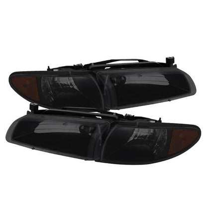 SPYDER Xtune Pontiac Grand Prix 97-03 Crystal Headlights w/ Amber Corner Lights HD-JH-PGPRIX-SET-AM-BSM 9034329