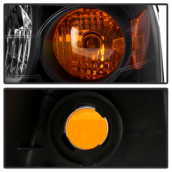 SPYDER Xtune Saturn Vue 06-07 Crystal Headlights Black HD-JH-SVUE06-AM-BK 9024030