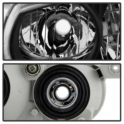 SPYDER Xtune Toyota Corolla 01-02 Crystal Headlights w/ Amber Corner Lights Black HD-JH-TC01-AM-BK 5072948